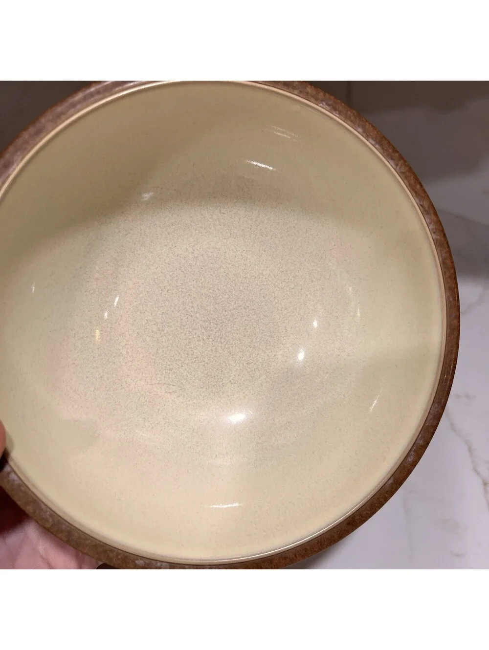 Denby-Langley Energy Cinnamon Soup Cereal Bowl 7” MCM Stoneware England Speckle